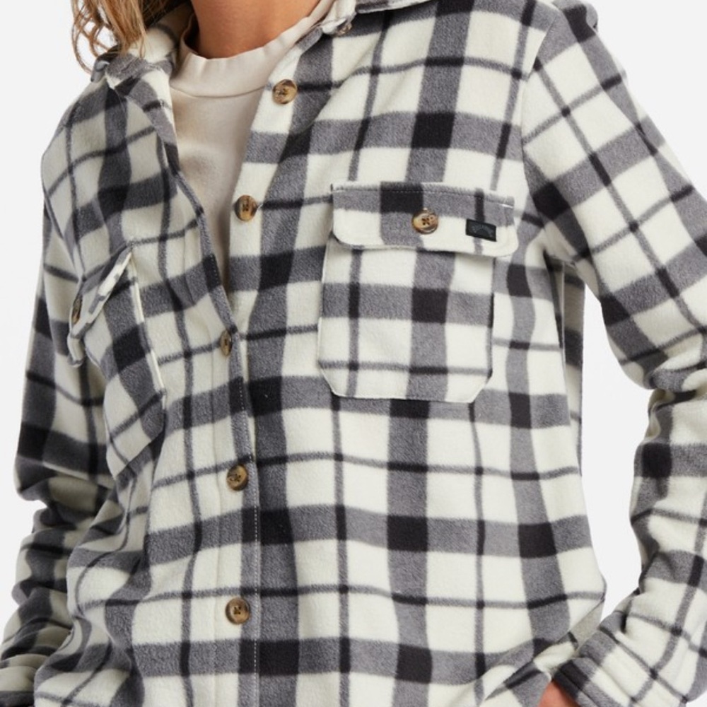 Billabong Black and White Checkered Jacket